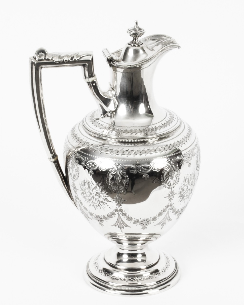 Antique Victorian Silver Plate Claret Jug C 1880 19th Century
