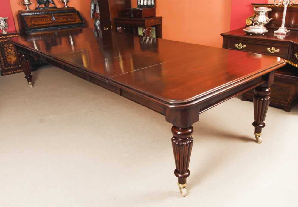 Antique William IV 12ft Extending Dining Table 19th C
