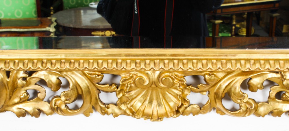 Antique Italian Giltwood Florentine Mirror 19th Century 104x93cm
 View IX