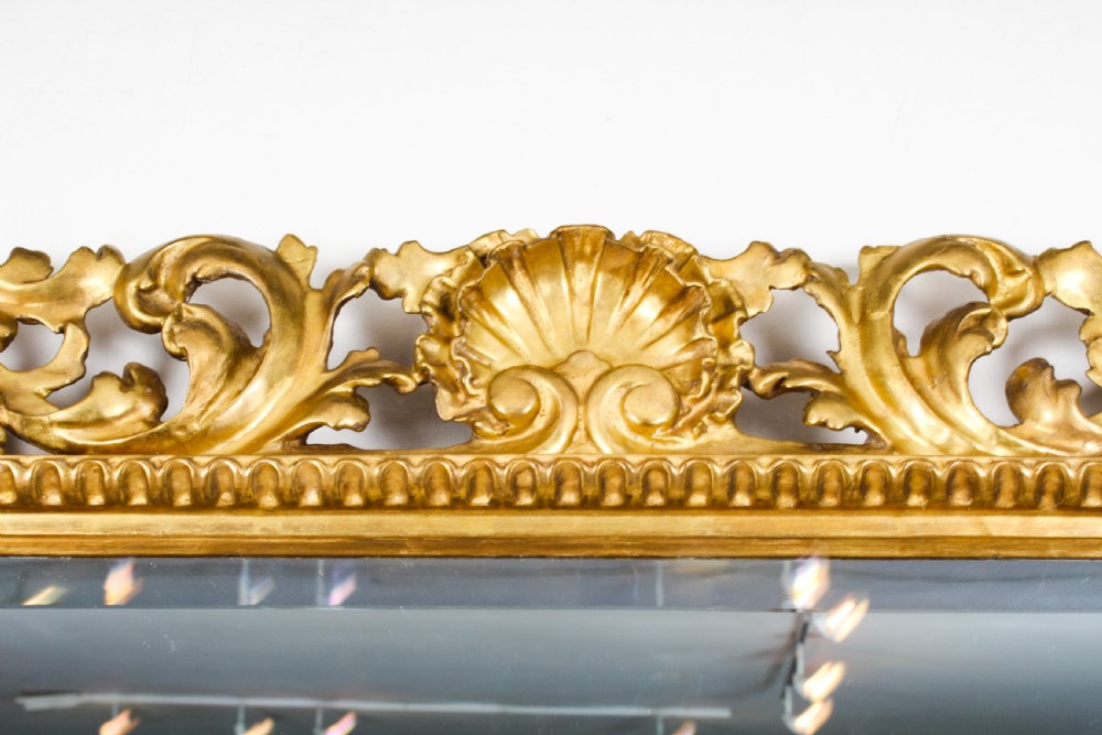 Antique Italian Giltwood Florentine Mirror 19th Century 104x93cm
 View X