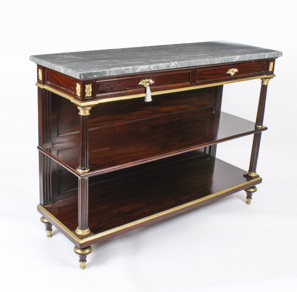 Antique French Empire Buffet Sideboard Serving Table 19th C
