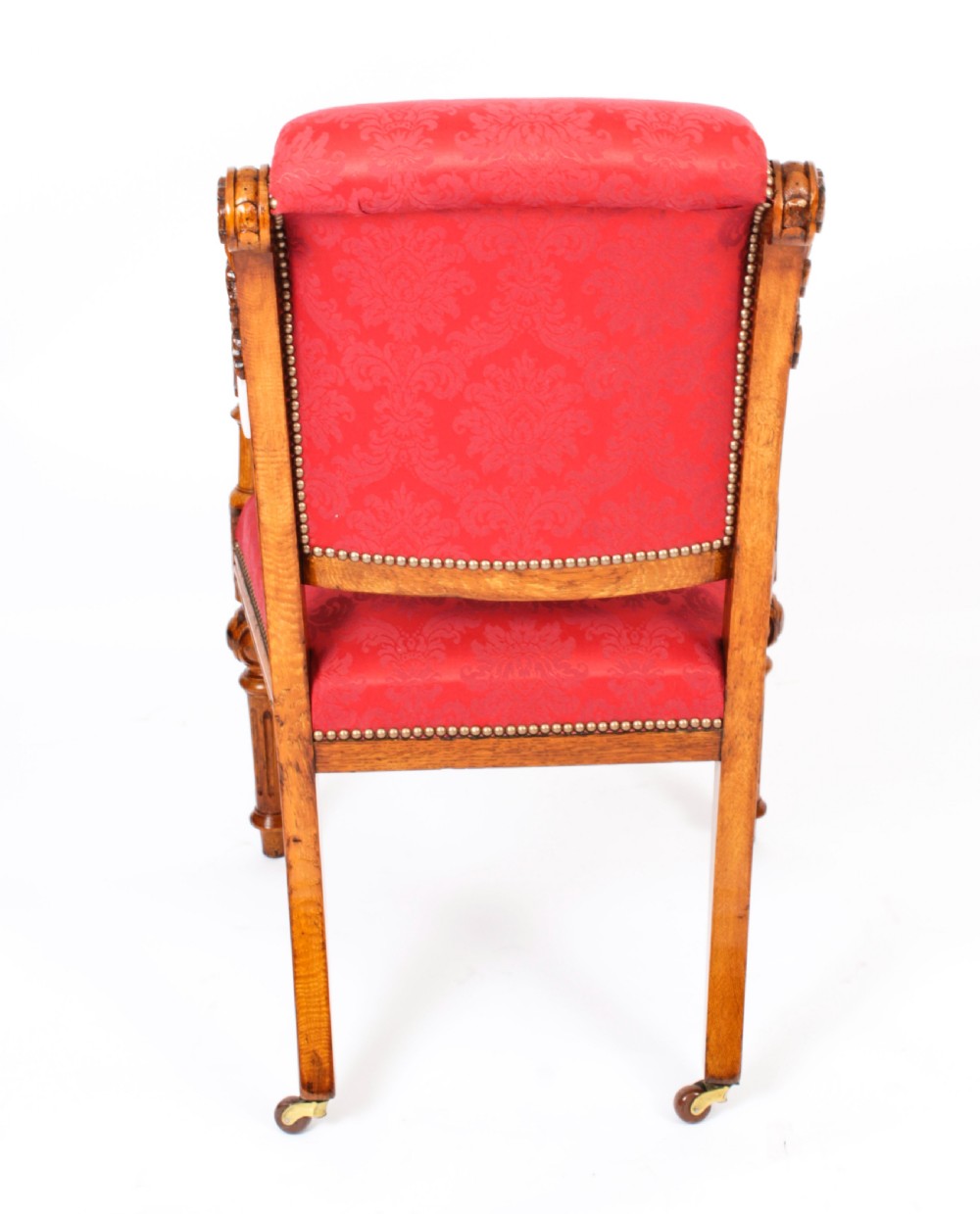 Antique Set 14 Irish Oak Open Armchairs C1840 19th C
 View XXIV