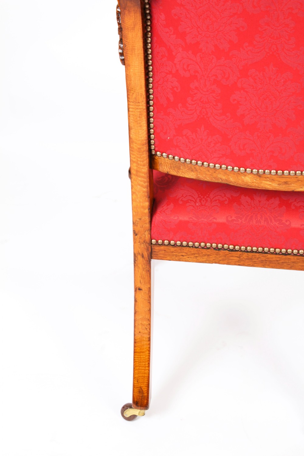 Antique Set 14 Irish Oak Open Armchairs C1840 19th C
 View XXVII