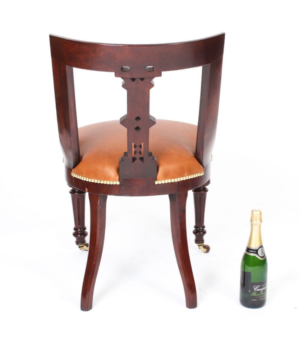 Antique Set 14 Scottish Athenian Dining Chairs C1815 19th Century
 View XVI