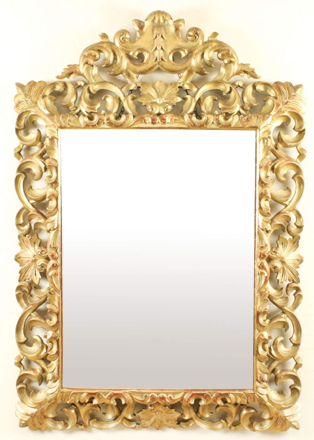 Antique Florentine Giltwood Mirror 19th Century 137x94cm
