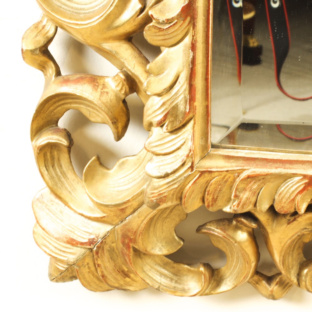 Antique Florentine Giltwood Mirror 19th Century 137x94cm
 View V