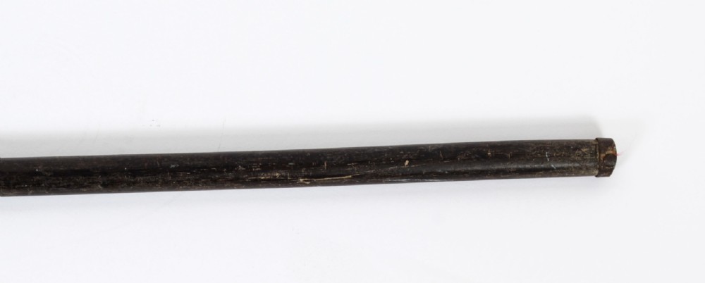Antique Silver Ebonized Walking Cane Stick c1890 19th Century
 View V