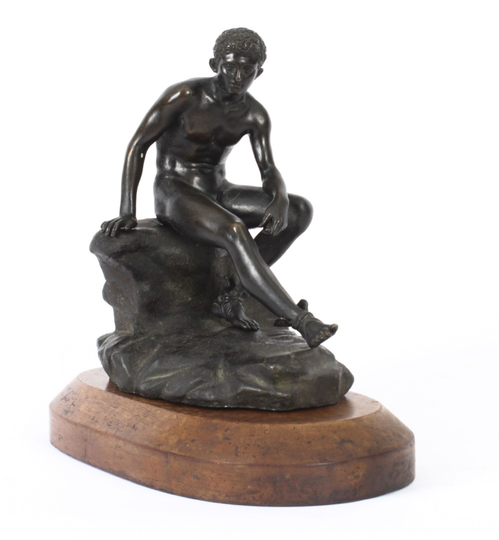Antique Italian Bronze Sculpture Mercury Hermes Chiurazzi & Fils 19thC
 View II