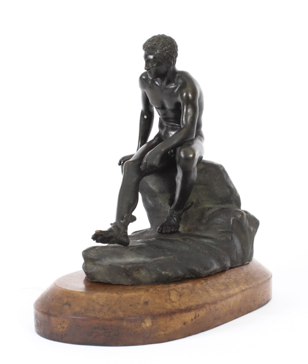 Antique Italian Bronze Sculpture Mercury Hermes Chiurazzi & Fils 19thC
 View V