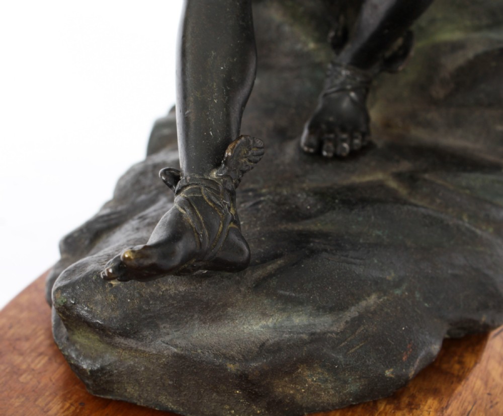 Antique Italian Bronze Sculpture Mercury Hermes Chiurazzi & Fils 19thC
 View X