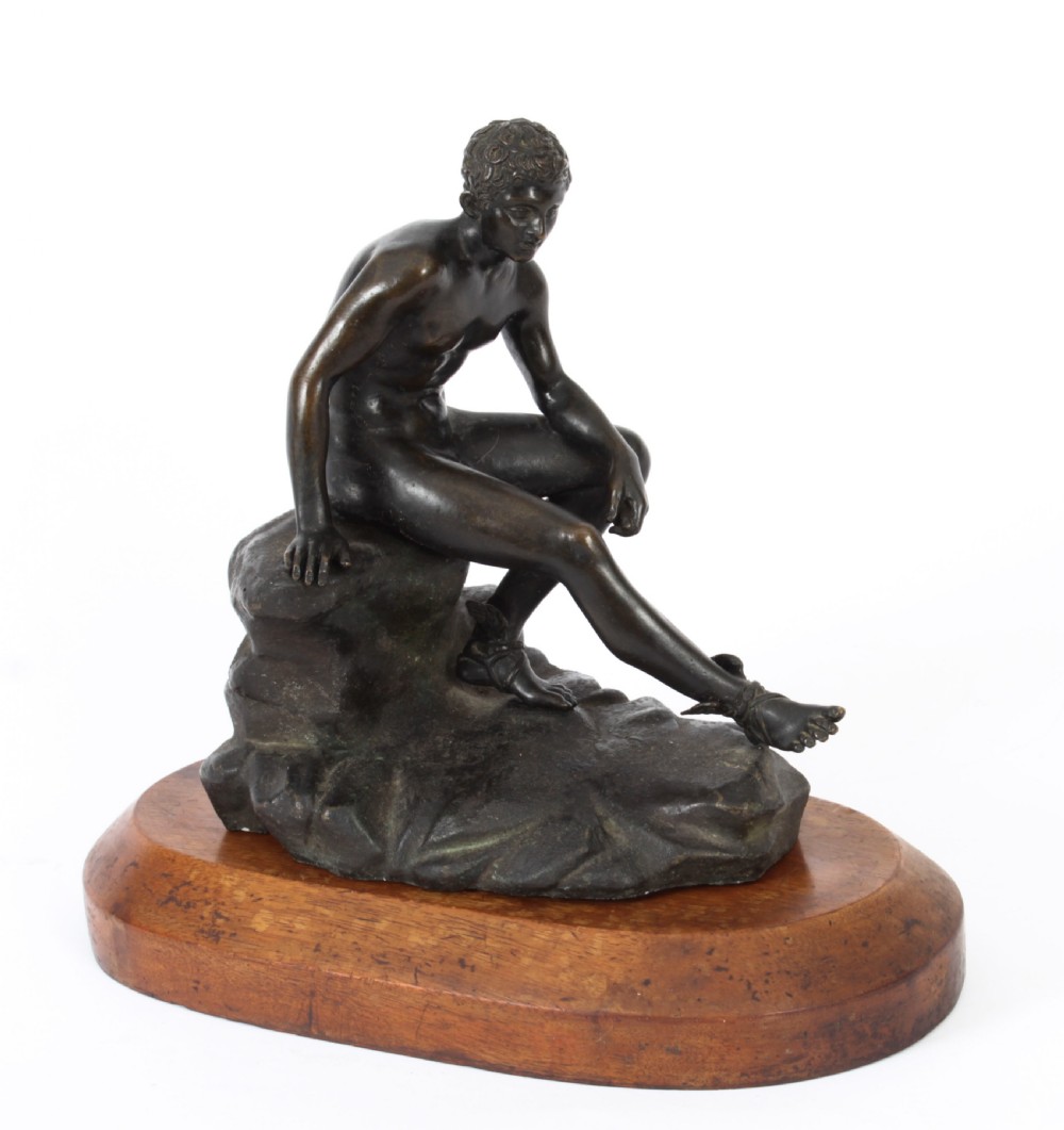 Antique Italian Bronze Sculpture Mercury Hermes Chiurazzi & Fils 19thC
 View XIV