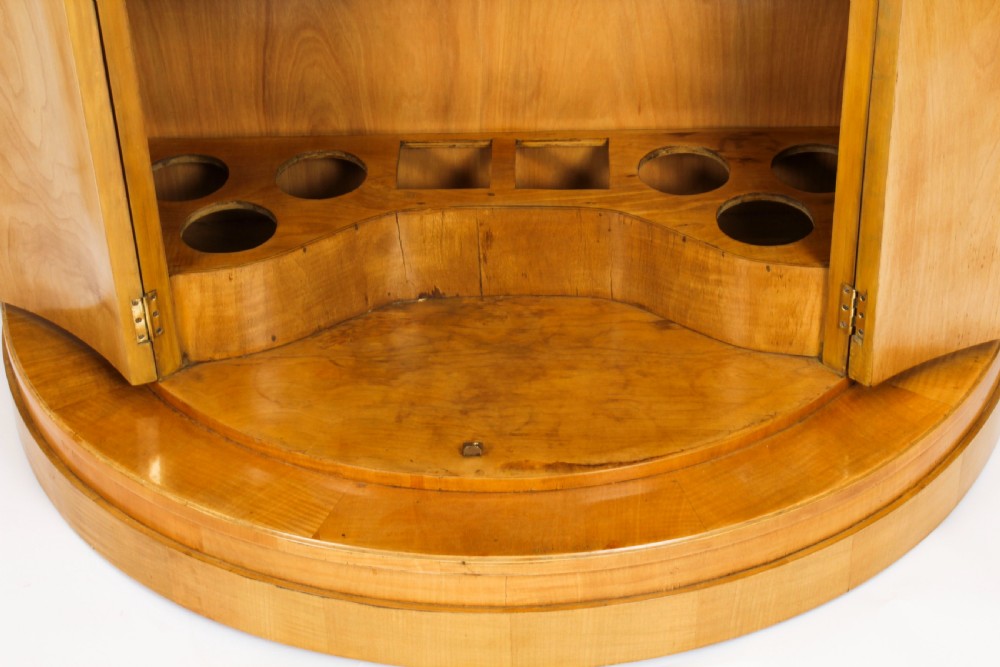 Antique Art Deco Satinwood Cocktail Cabinet by Hille & Glassware C1920
 View IX