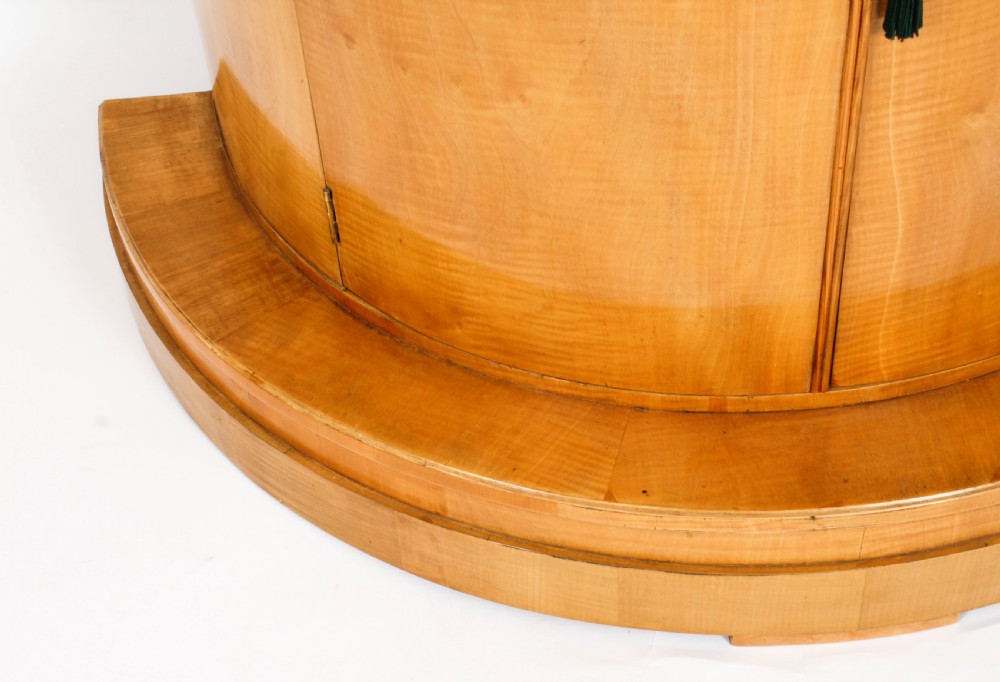 Antique Art Deco Satinwood Cocktail Cabinet by Hille & Glassware C1920
 View XX