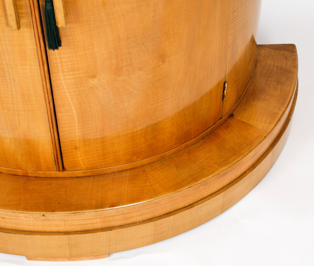 Antique Art Deco Satinwood Cocktail Cabinet by Hille & Glassware C1920
 View XXI
