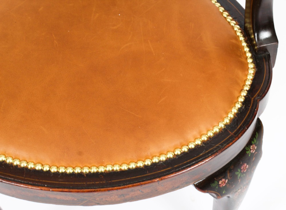 Antique French Vernis Martin Salon Open Armchair Druce & Co 19th Century
 View VI