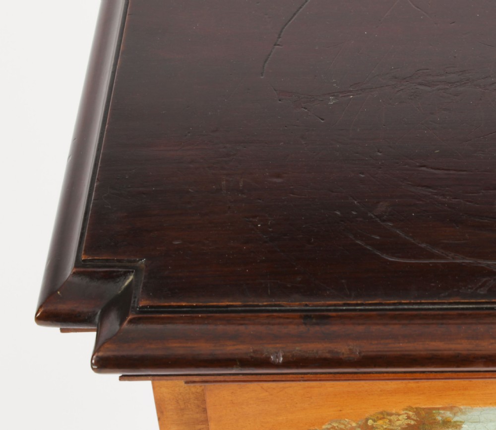 Antique Edwardian Inlaid & Painted Satinwood Pedestal Stand 19th C
 View VI