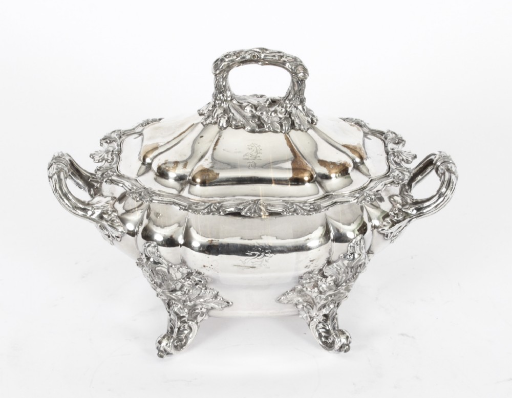 Antique Old Sheffield Sauce Tureen Entree Dish C1790 18th Century
