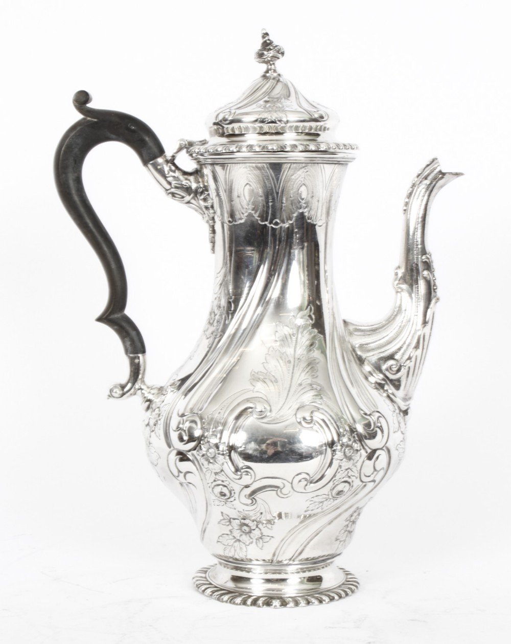 Antique Victorian Silver Plated Coffee Pot Elkington & Co 19th C
