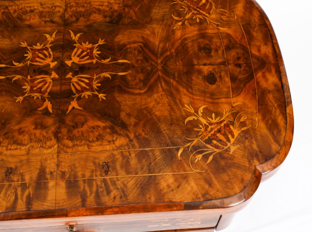 Antique Victorian Burr Walnut Games Work Table c.1870 19th C
 View V