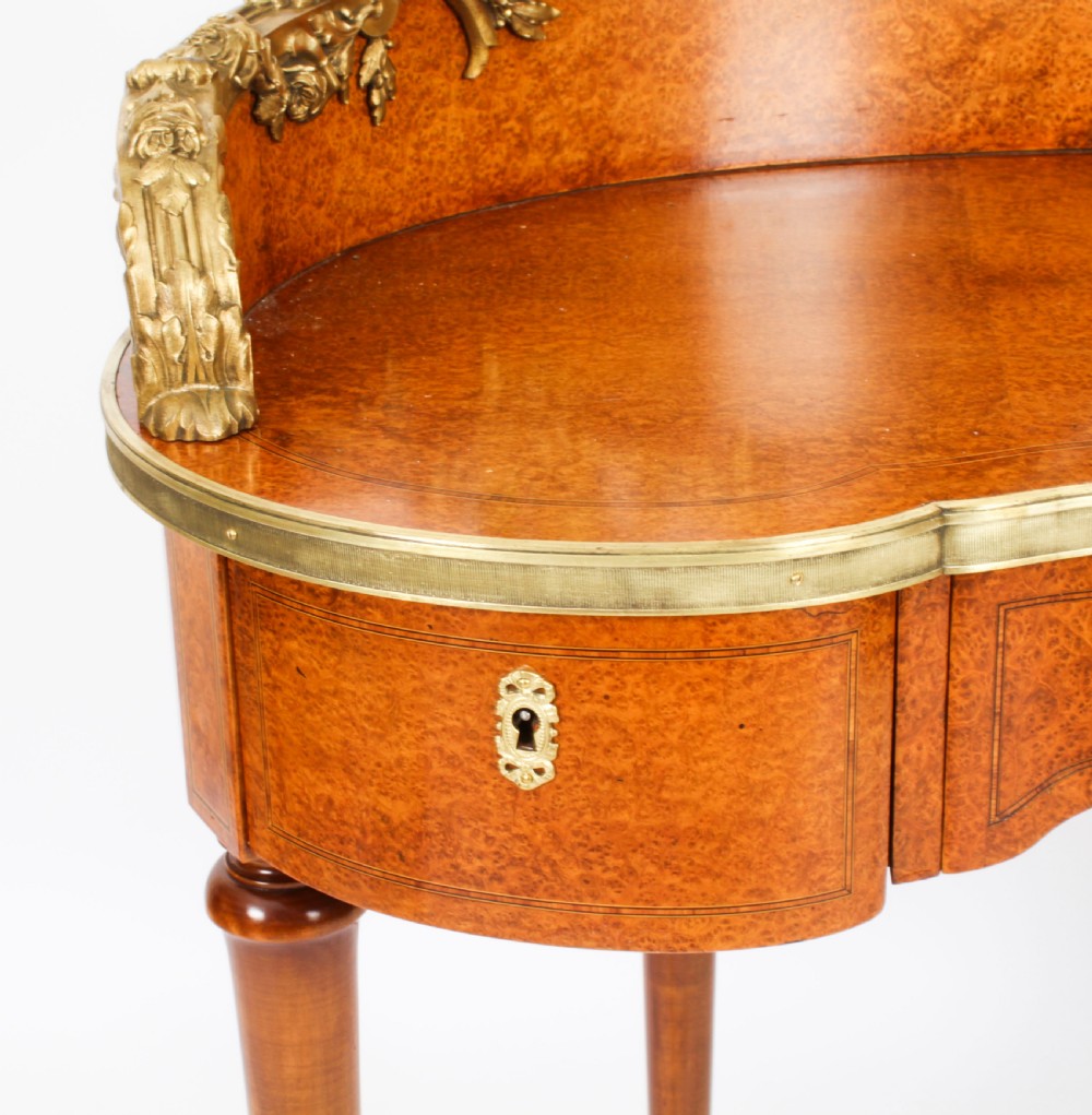 Antique French Ormolu Mounted Dressing Table & Mirror 19th Century
 View XV