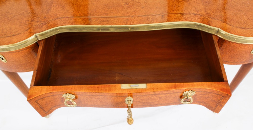 Antique French Ormolu Mounted Dressing Table & Mirror 19th Century
 View XXI