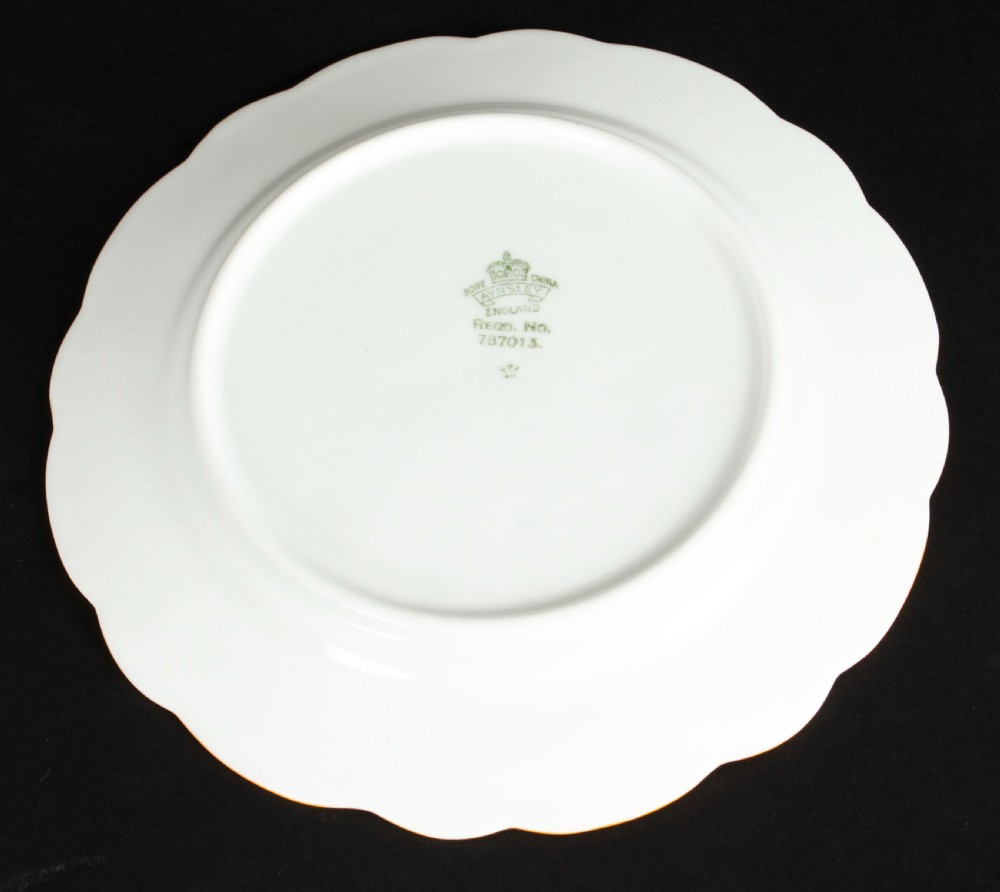 Antique Art Deco Aynsley Bone China Butterfly Trio C1920
 View XXI