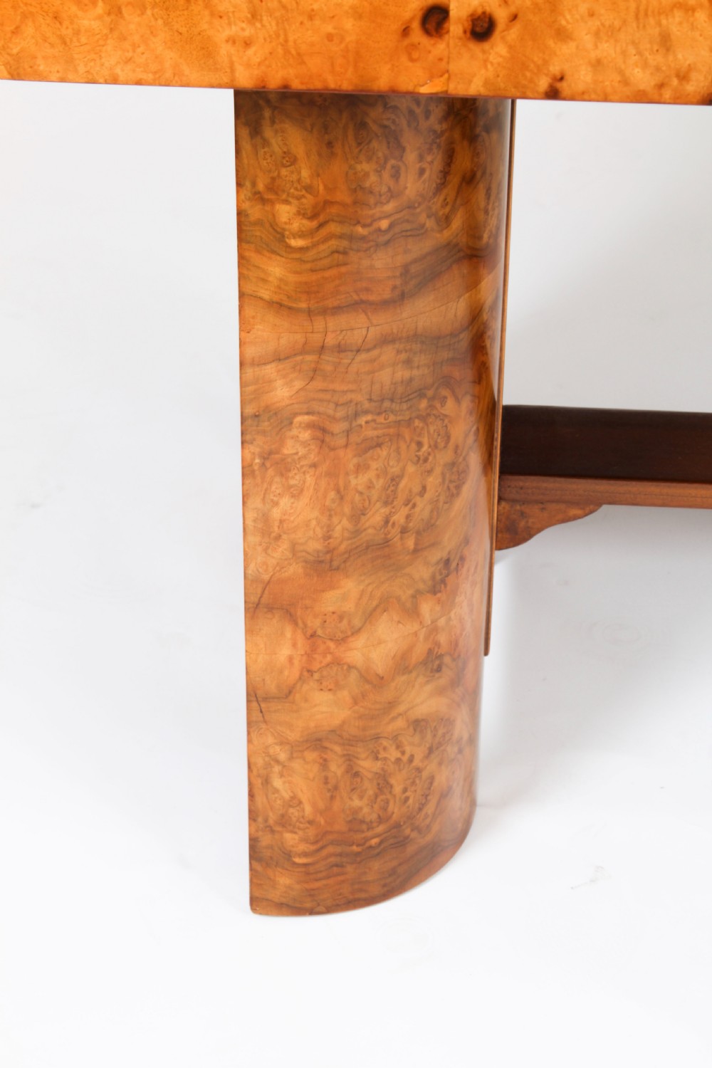 Antique Art Deco Burr Walnut Dining Table c.1920
 View XIV