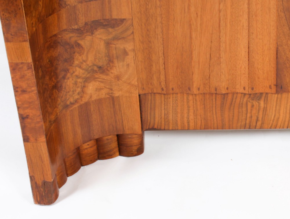 Antique Art Deco Burr Walnut Dining Table c.1920
 View XVII