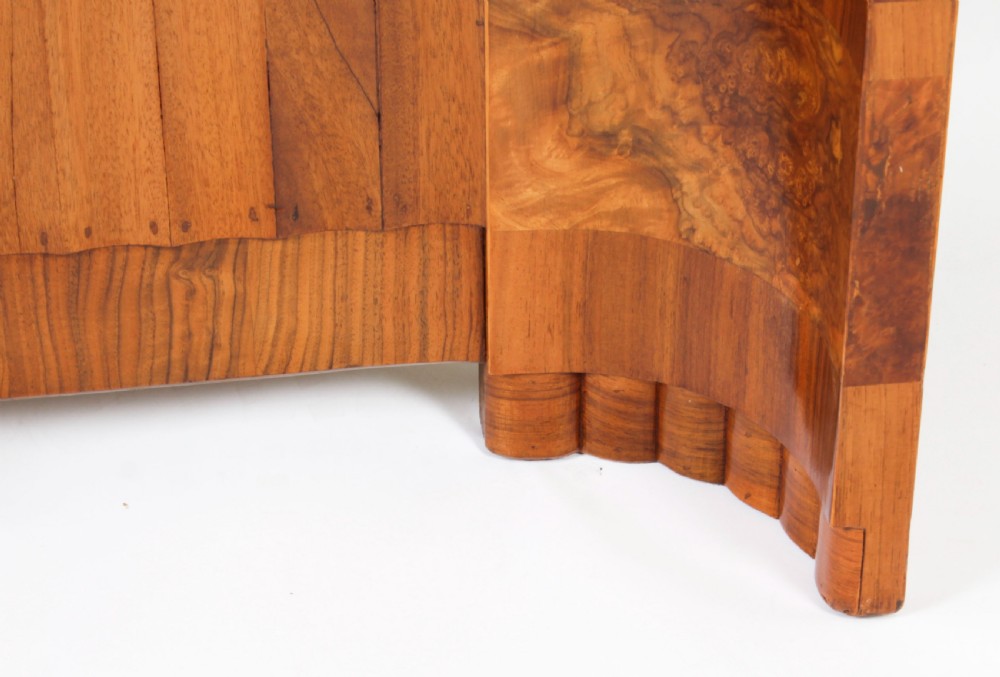 Antique Art Deco Burr Walnut Dining Table c.1920
 View XVIII