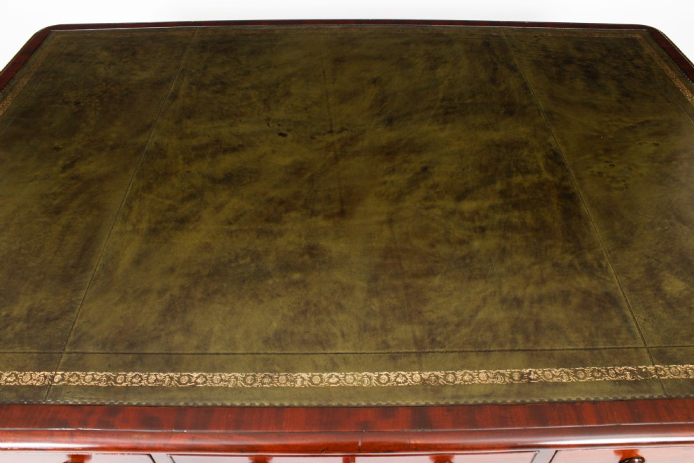 Antique 5ft William IV Six Drawer Partners Writing Table C 1830 19th C
 View VIII
