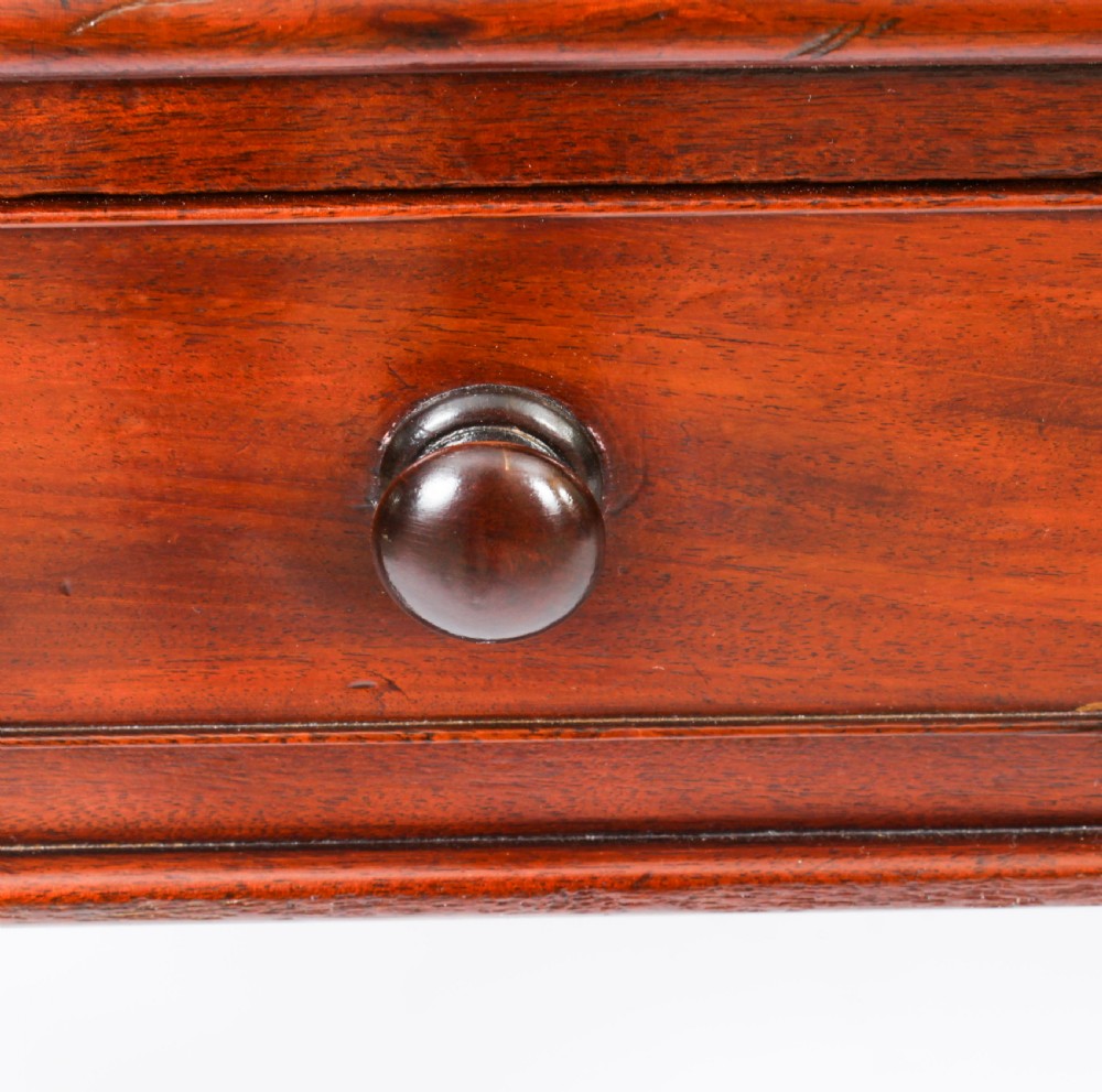 Antique 5ft William IV Six Drawer Partners Writing Table C 1830 19th C
 View XI