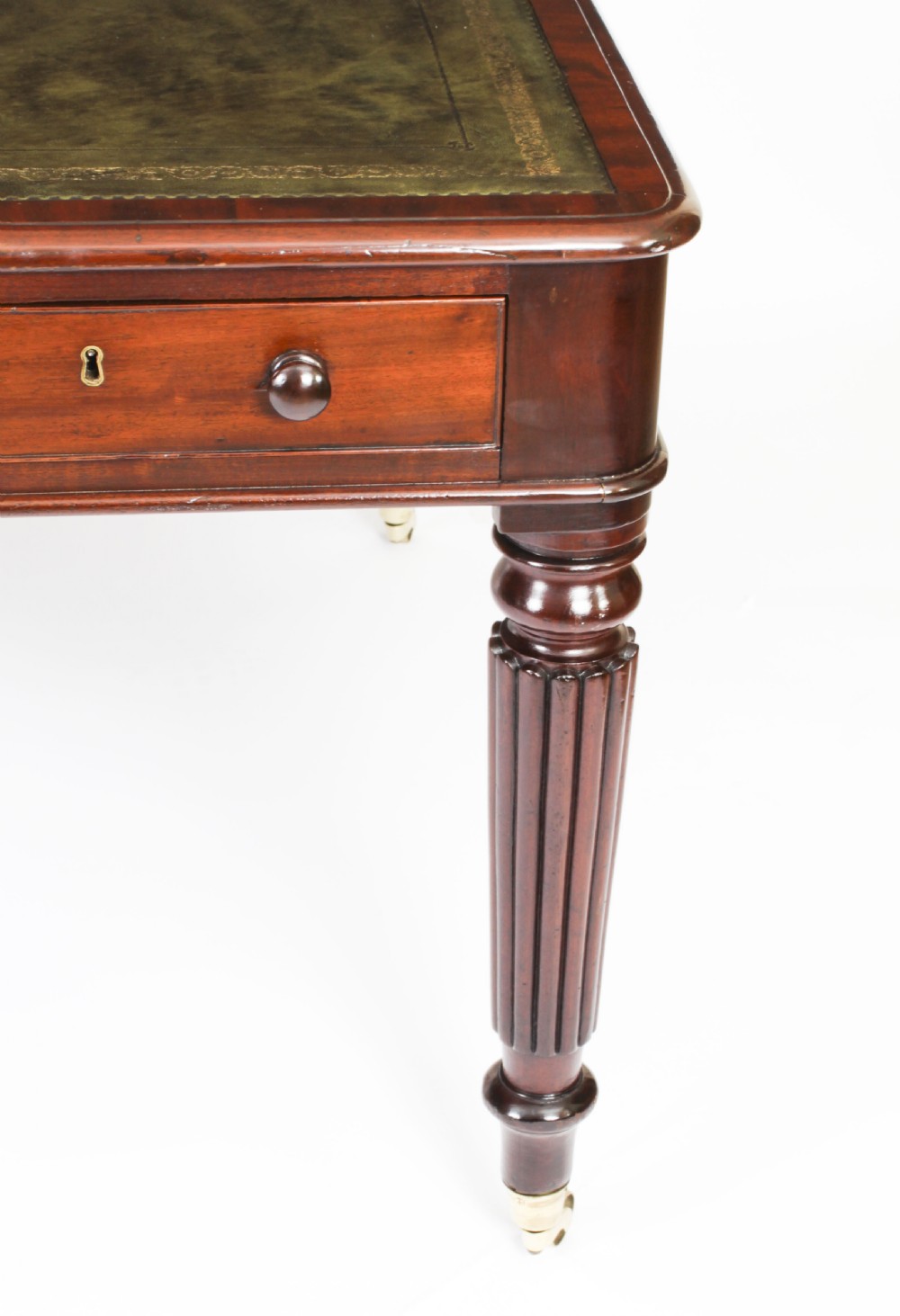 Antique 5ft William IV Six Drawer Partners Writing Table C 1830 19th C
 View XIII