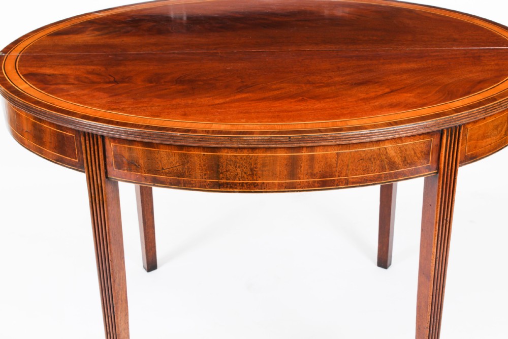 Antique Pair George III Card Console Tea Tables 19th C
 View X