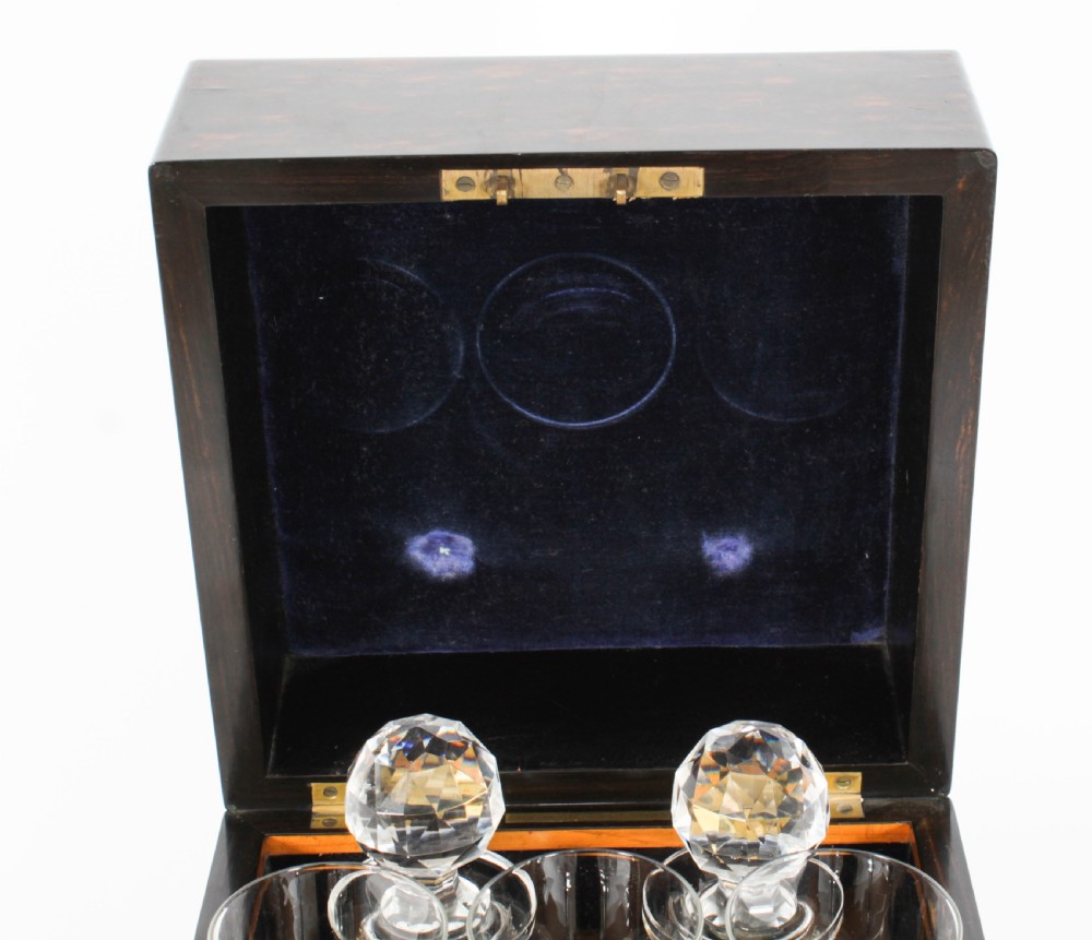 Antique Coromandel Tantalus Humidor Drew & Son 19th C
 View XXVIII