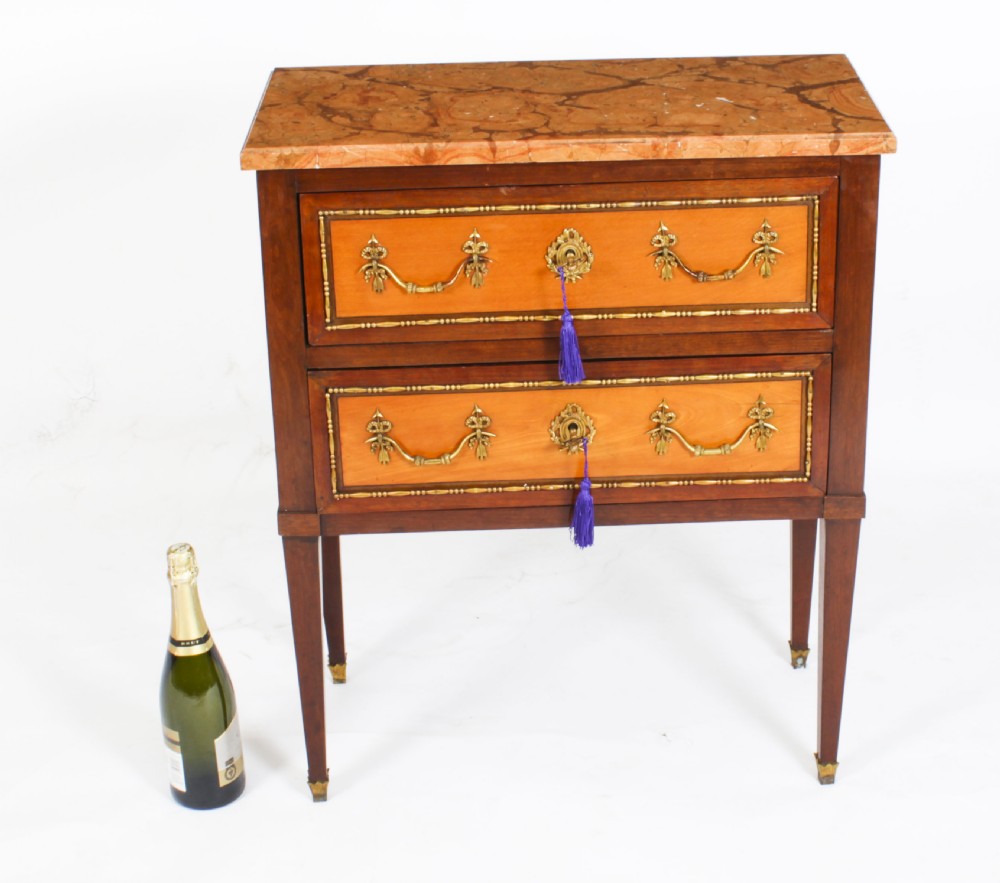 Antique Pair Satinwood Bedside Commodes Cabinets Chests 19th C
 View XXIV