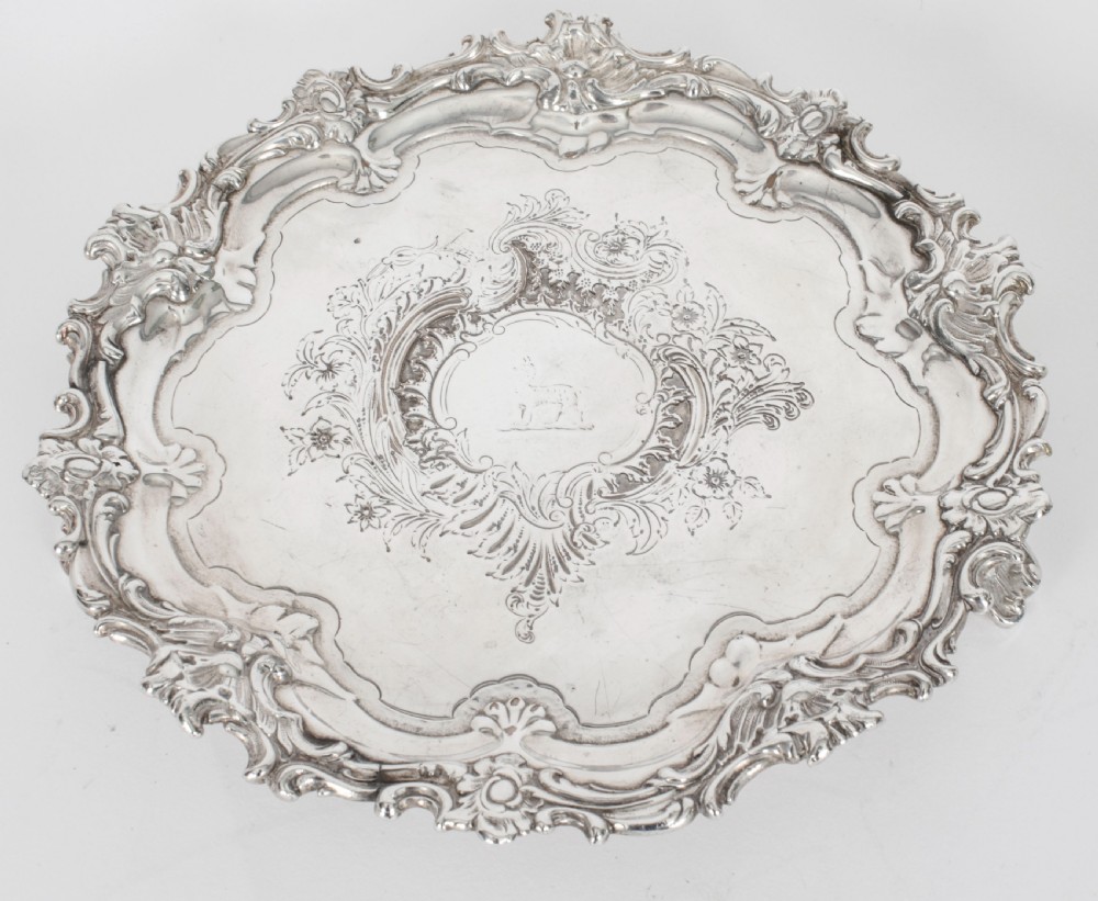 Antique Old Shefield Silver Plated Salver by Smith, Tate, Nicholson C1810 19th C
