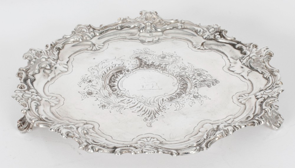 Antique Old Shefield Silver Plated Salver by Smith, Tate, Nicholson C1810 19th C
 View II