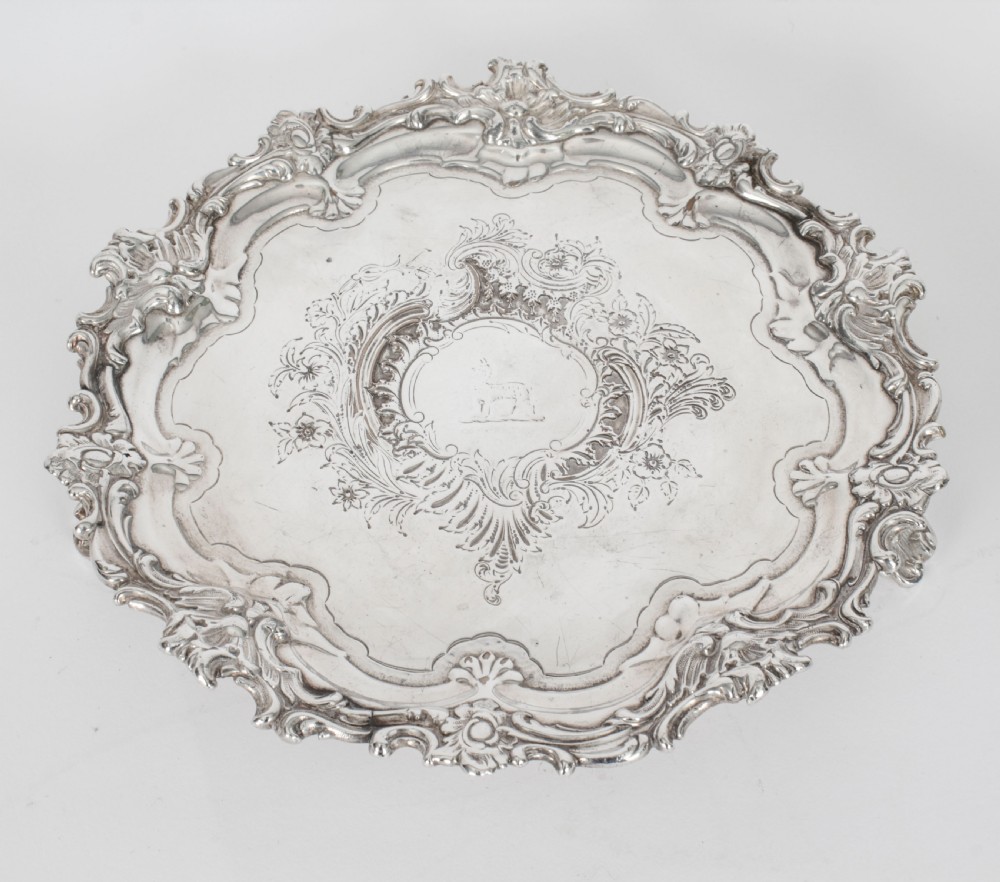 Antique Old Shefield Silver Plated Salver by Smith, Tate, Nicholson C1810 19th C
 View III