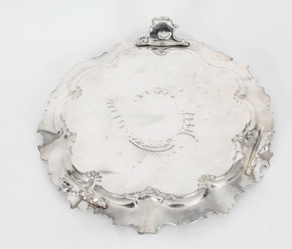 Antique Old Shefield Silver Plated Salver by Smith, Tate, Nicholson C1810 19th C
 View IX
