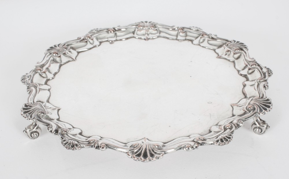 Antique George III Old Shefield Salver 1780 18th C
 View IX