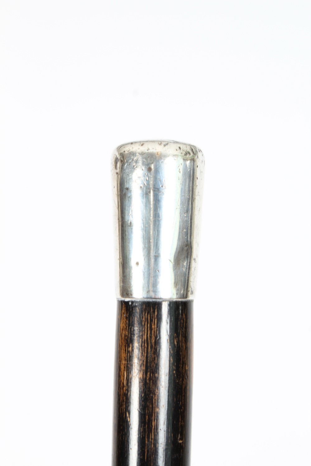 Antique Silver & Ebonised Walking Stick Cane John Coakley Dated 1870
 View VII