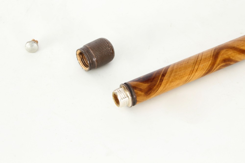 Antique Novelty 'Pen and pencil' Walking Cane Stick c1890 19th Century
 View XIV