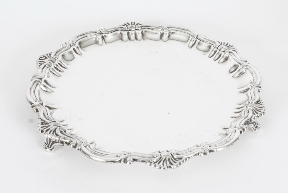 Antique George III Old Shefield Silver Plated Salver 18th Century
 View II