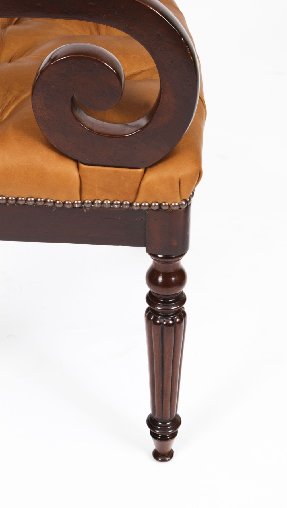 Antique Set 12 Flame Mahogany William IV Dining Chairs C1830 19th C
 View XXVII