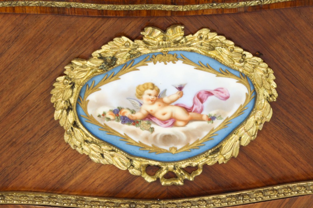 Antique French Sevres Porcelain Ormolu Mounted Jardiniere 19th Century
 View III