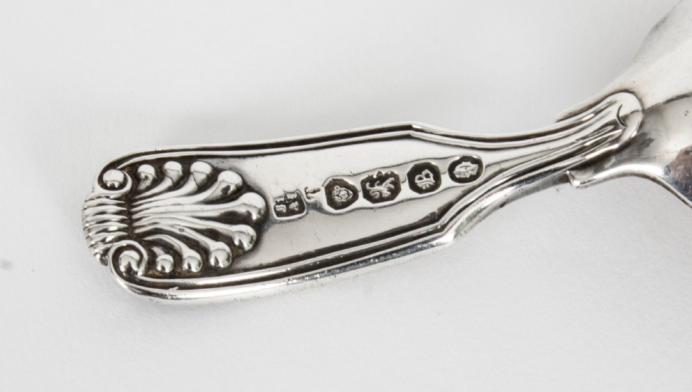Antique Early Victorian Sterling Silver Caddy Spoon, London 1837 19th C
 View VIII