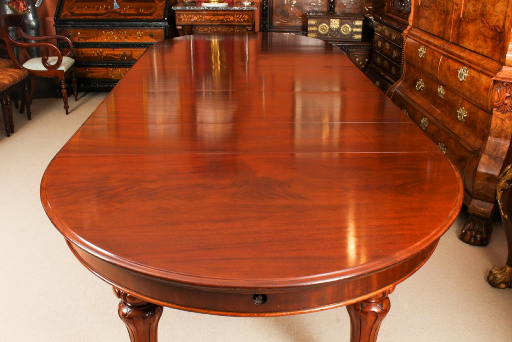 Antique 13ft William IV Oval Flame Mahogany Extending Dining Table 19thC
 View VII