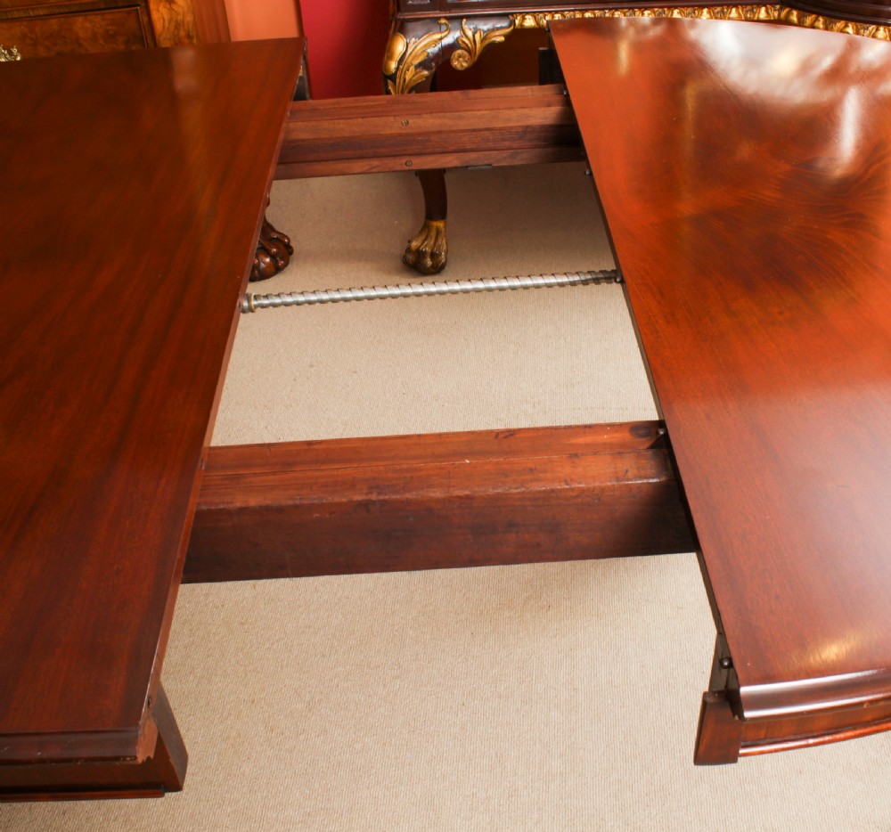 Antique 13ft William IV Oval Flame Mahogany Extending Dining Table 19thC
 View XVIII