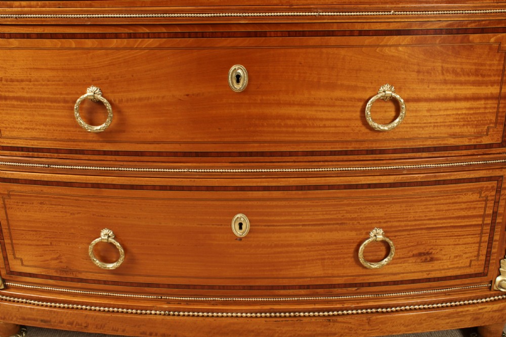 Antique French Satinwood & Ormolu Mounted Wardrobe c.1880 19th C
 View XV