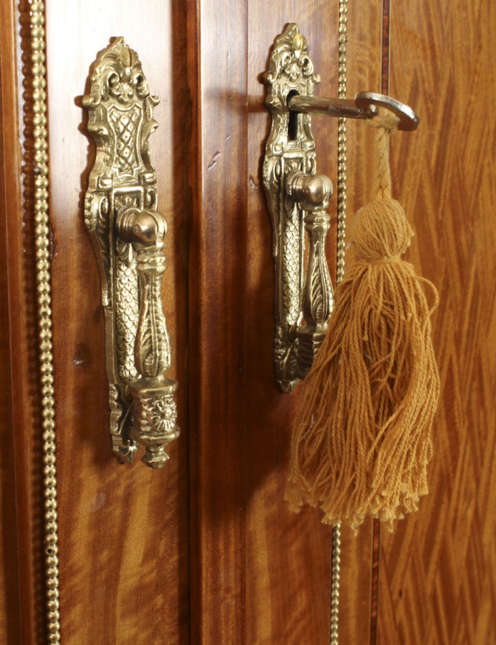 Antique French Satinwood & Ormolu Mounted Wardrobe c.1880 19th C
 View XX